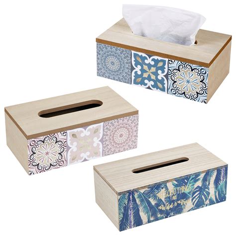 tissue box holder with storage